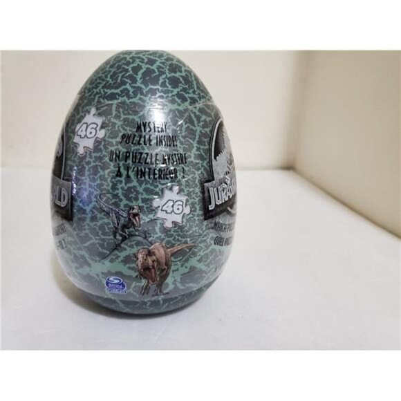 Jurassic World 46 Piece Mystery Dinosaur Puzzle in Egg Packaging Green - Picture 8 of 8
